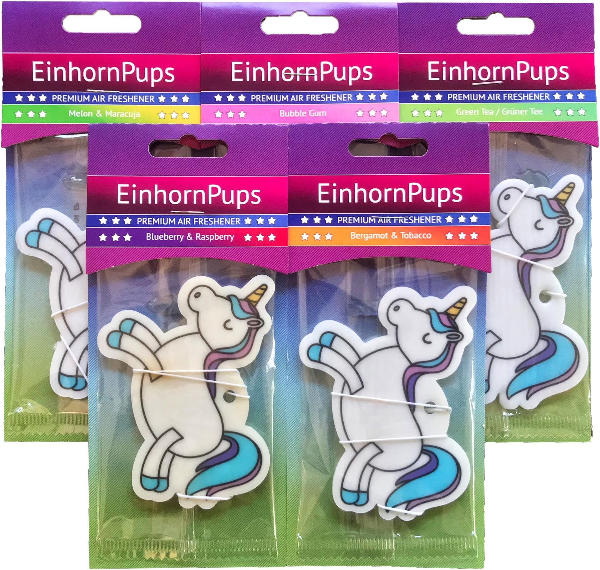 Unicorn Premium Air Fresheners, Pack of 5