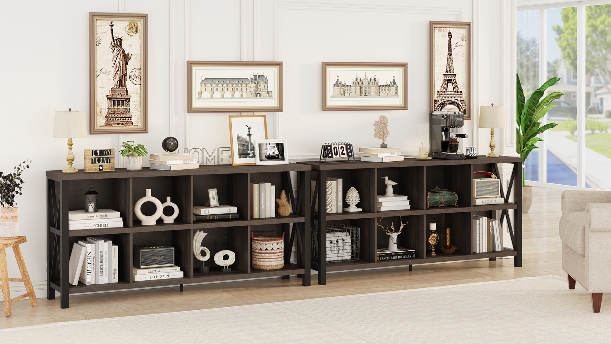 Amazon.com: FATORRI 8 Cube Storage Organizer Bookshelf, 62 Inch
