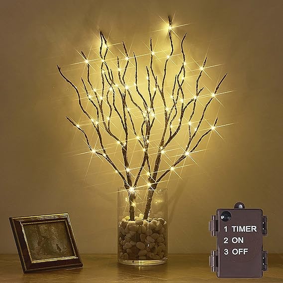 Hairui Twig Branches with Fairy LED Lights 18IN 70LED
