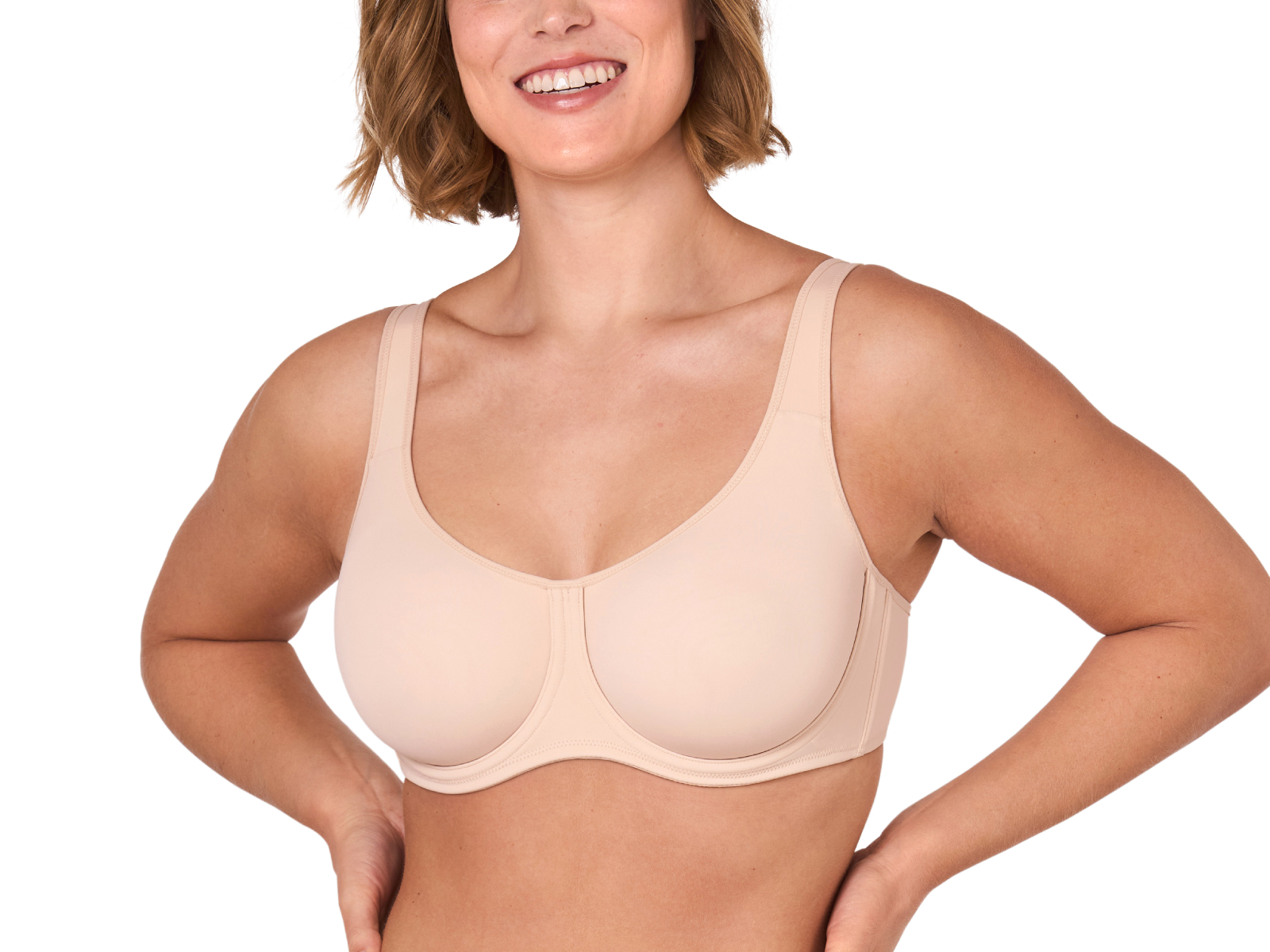 トップス miemira DELIMIRA Women's Confishape Full Coverage Bra Plus Size T Shirt