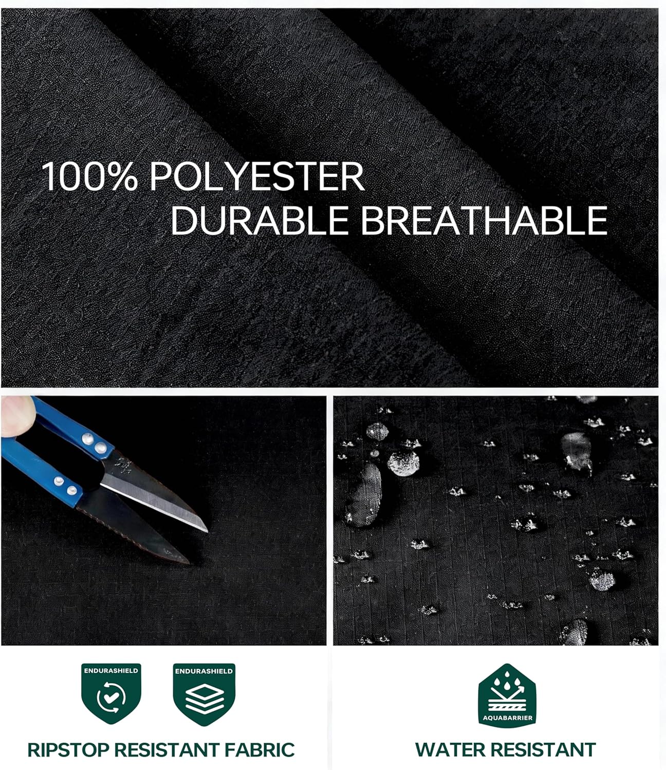 NATUVENIX Tactical Pants for Men, Water Resistant Hiking Cargo Pants Lightweight Outdoor Work Pants for Men Ripstop - Image 3