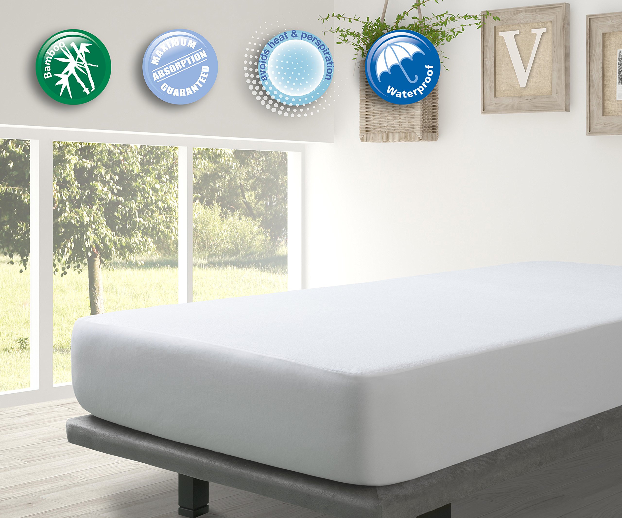 Protège Matelas 180x200cm Imperméable Et Respirant - Alèse - Protège