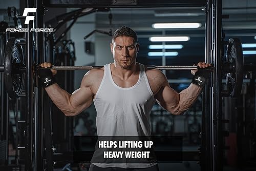 Miniatura 6 de Correas de muñeca de cuero de doble capa para ejercicio, levantamiento de pesas, levantamiento de pesas, acolchado ancho de neopreno mejorado agarre