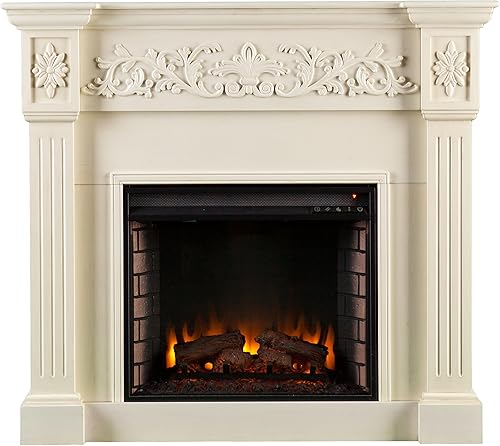 Miniatura 2 de Chimenea eléctrica SEI Calvert Madera Ivory