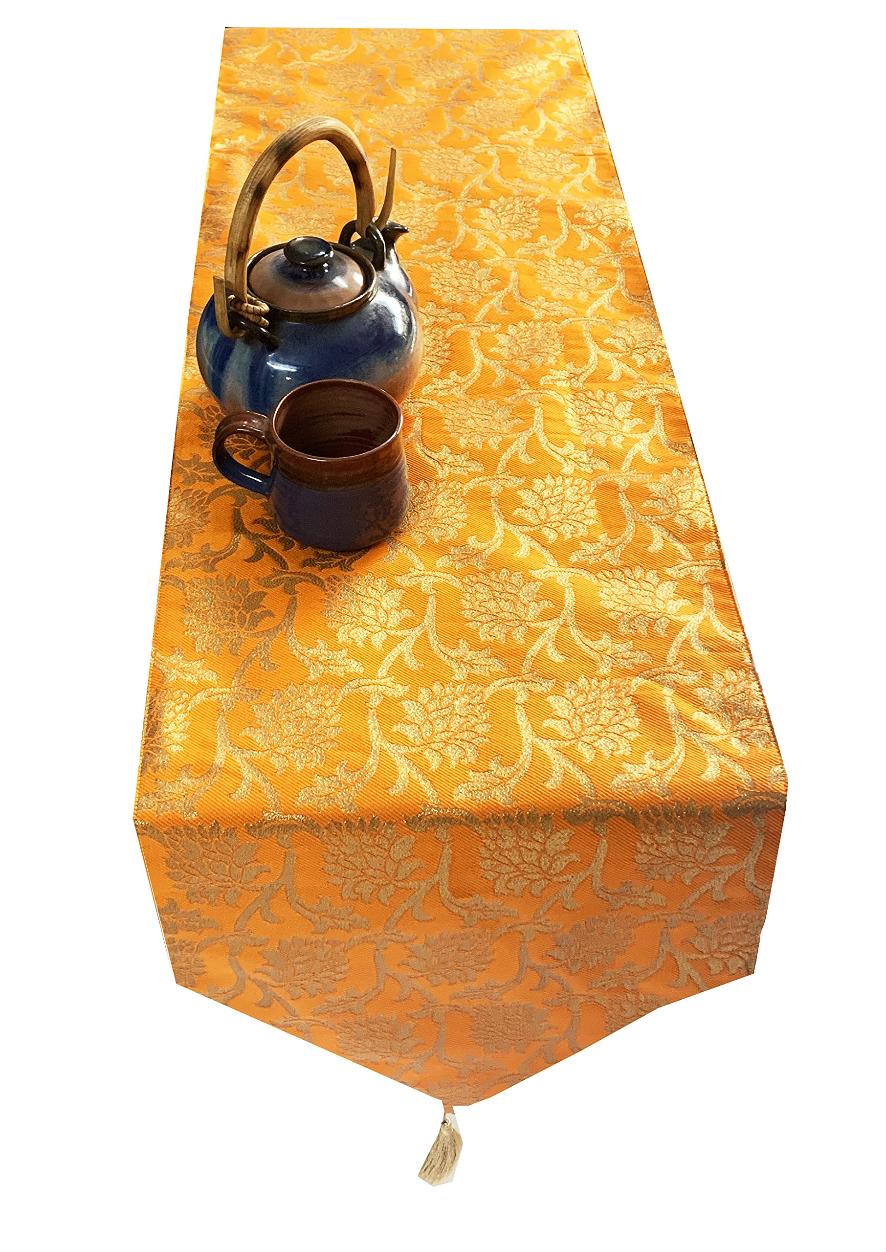 Pink Parrot Silk Table Runner - 12x70 Inch -19