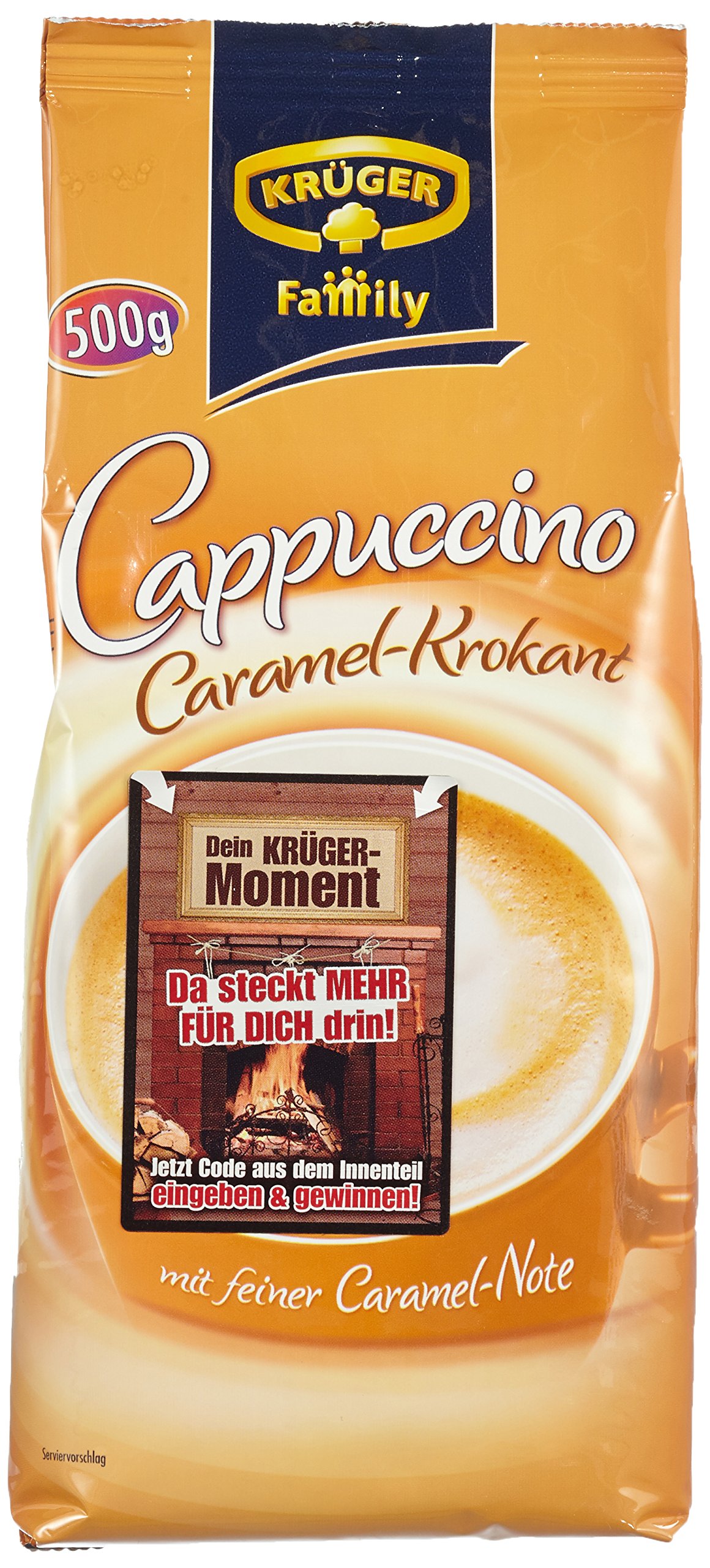 Krüger Fa mit Caramel Krokant Cappuccino, 12er Pack (12 x 500 g)