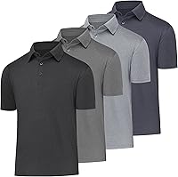 BALENNZ Men's Quick-Dry Moisture Wicking Golf Polo Shirts - Short Sleeve Athletic Casual Fit for Golf, Tennis & Summer