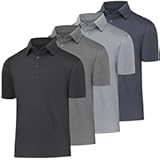 Golf Polos for Men Quick-Dry Athletic Mens Polo Shirts Short Sleeve Summer Casual Moisture Wicking Golf Shirt
