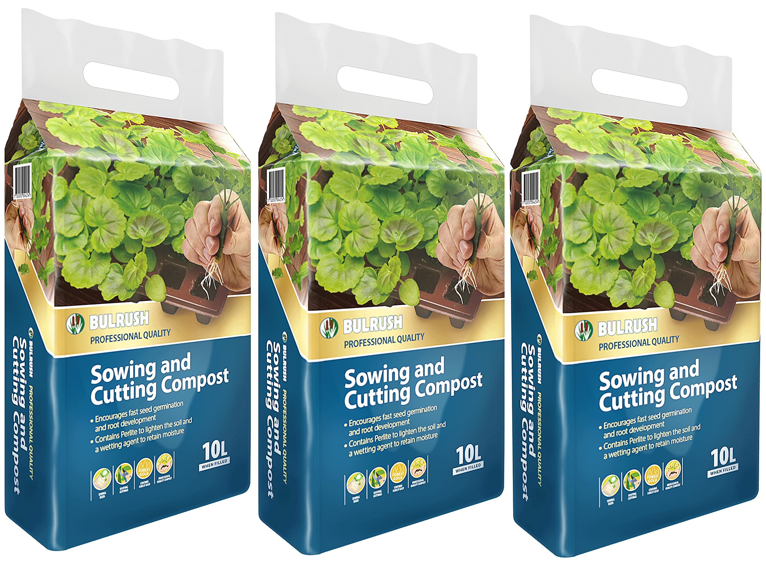 YouGarden Sowing and Cutting Compost, 3 x 10L Bag