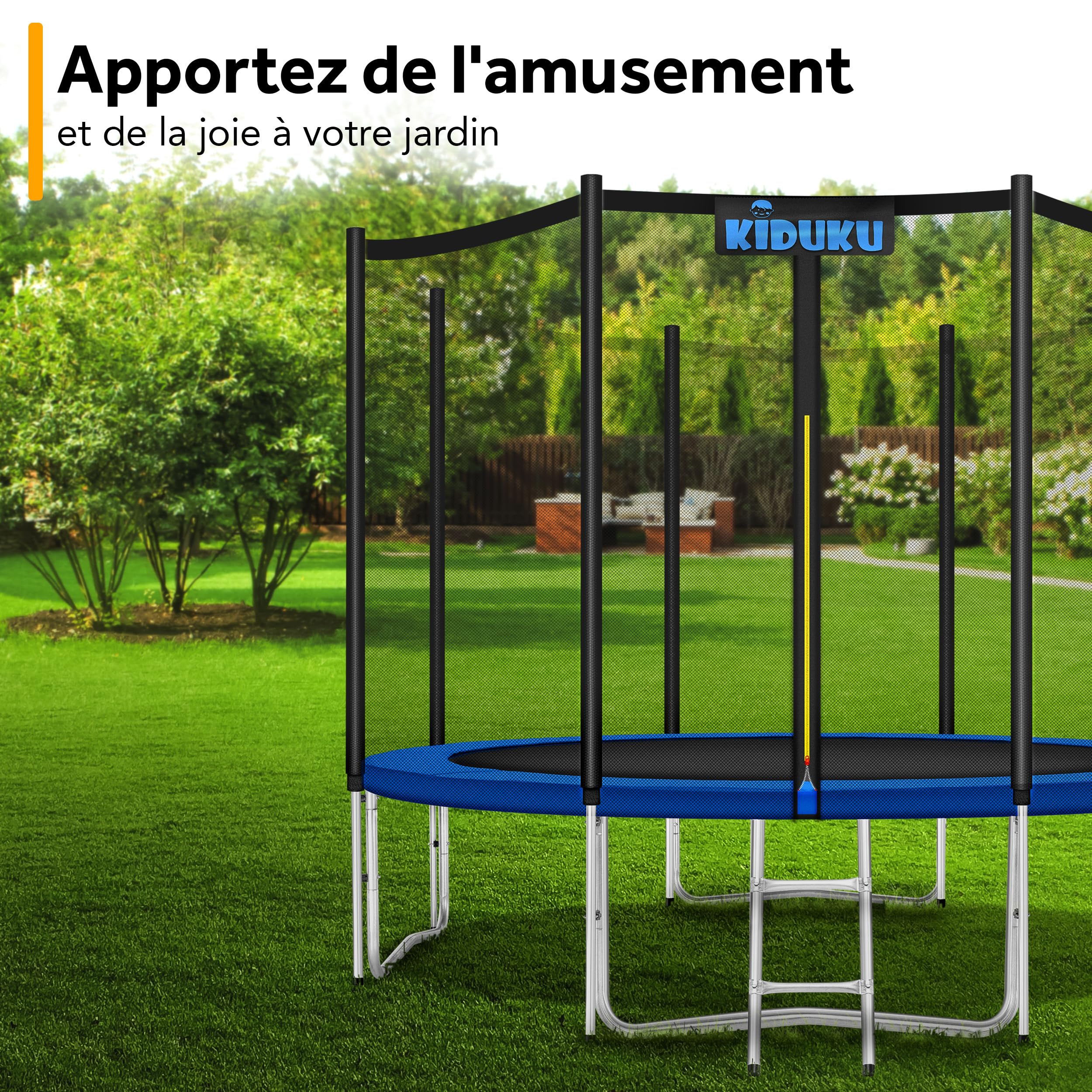 KIDUKU® 244 305 366 427 cm Coussin de Protection pour Trampoline Couverture Rembourrage | résistant aux intempéries | aux UV et au Gel