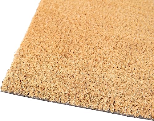 Miniatura 7 de Flash Furniture Harbold - Felpudo de fibra de coco para interiores y exteriores, fibras naturales sólidas, 18 x 30 pulgadas, parte trasera