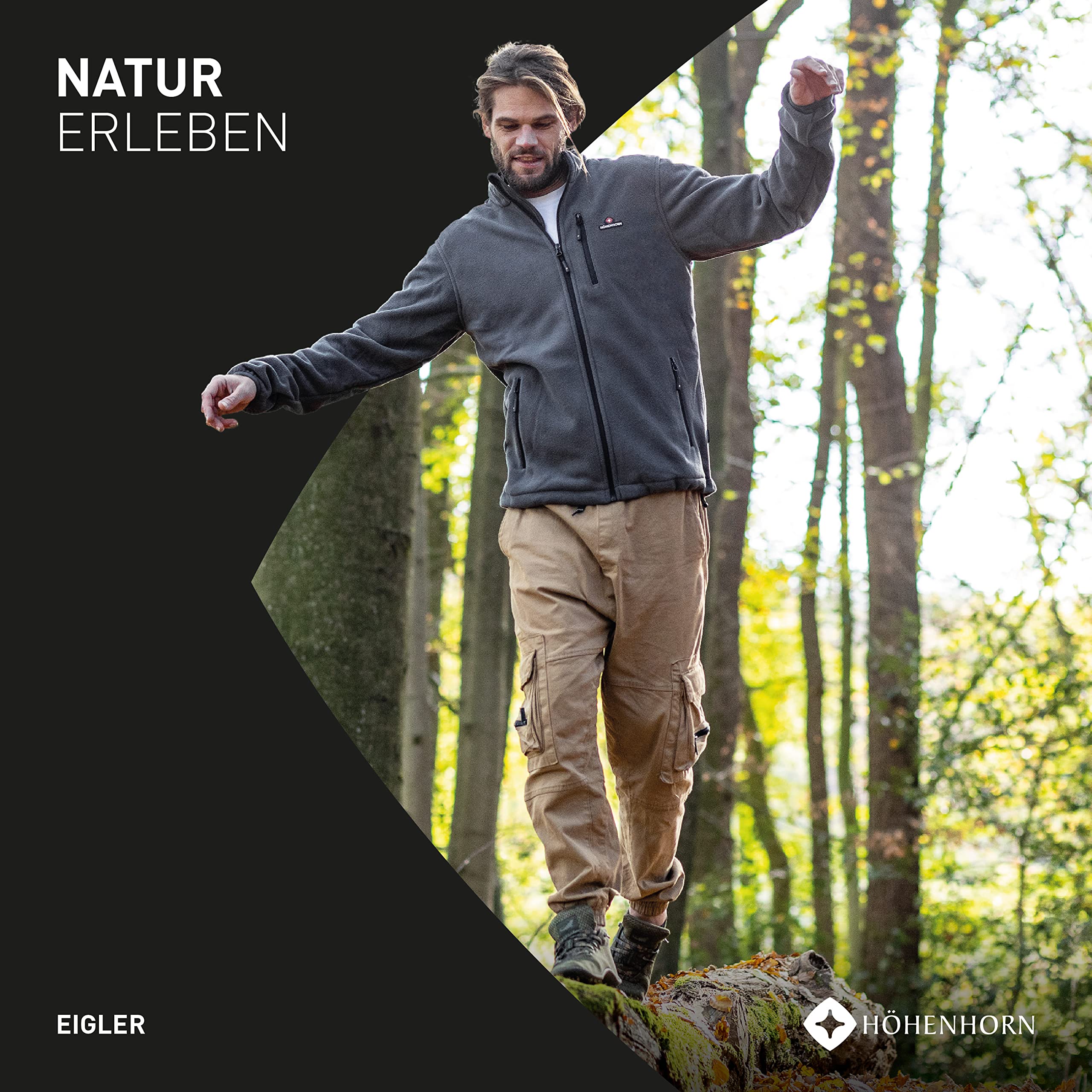 Eigler Höhenhorn Herren Fleece Jacke Full Zip Outdoor