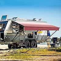 Vista 12 de YESCAMP Kit Completo de Toldo Manual Retráctil para RV, Toldo Retráctil para Cámper para RV o Remolques, Toldo Enrollable para RV para Cámper