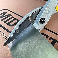 Vista 5 de MIDWEST MagSnips - Tijeras de corte recto para cortar material de hoja regular, fabricadas en los Estados Unidos, MWT-1200
