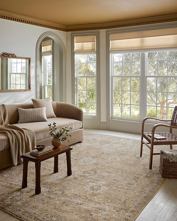 Loloi Magnolia Home by Joanna Gaines Pace Collection PAC-07 Sunset/Stone 9'-6" x 12'-3" Area Rug