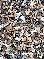 Voulosimi 40 LBS Polished River Rocks - Natural Mixed Pebbles Gravel for Landscaping, Aquariums, Vase Fillers & Outdoor Decor