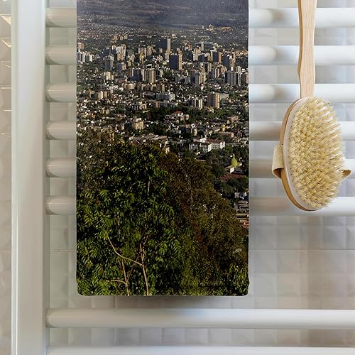 Miniatura 2 de 3D Rose Chile Santiago de San Cristóbal Hill-Sa05 Kwi0023-Kymri - Toalla de marchitamiento, 15 x 22 pulgadas, color blanco