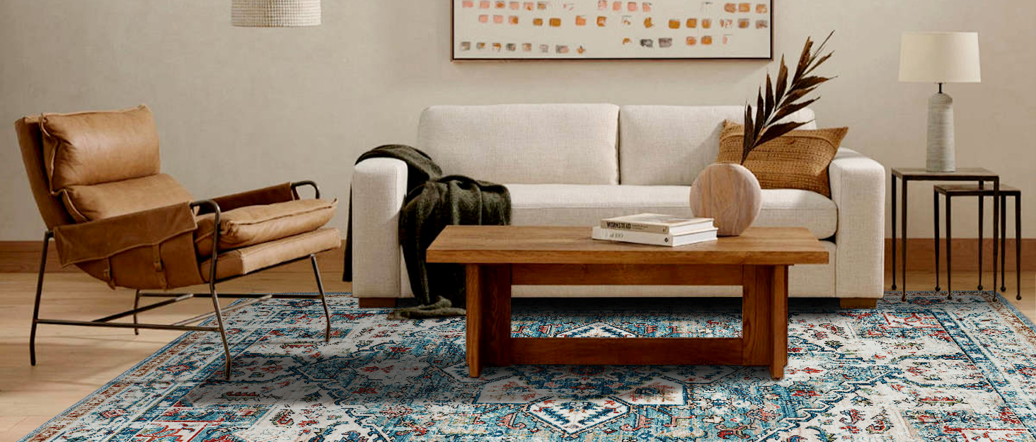 Amazon.com: Mueinxiei Morden Washable Abstract Area Rugs 7x9 Navy