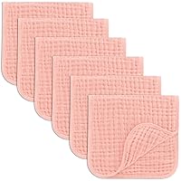Vista 68 de Comfy Cubs - Paquete de 10 paños de muselina para eructos, 20 x 10 pulgadas, grandes, 6 capas, 100 % algodón, ultraabsorbentes, suaves, seguros