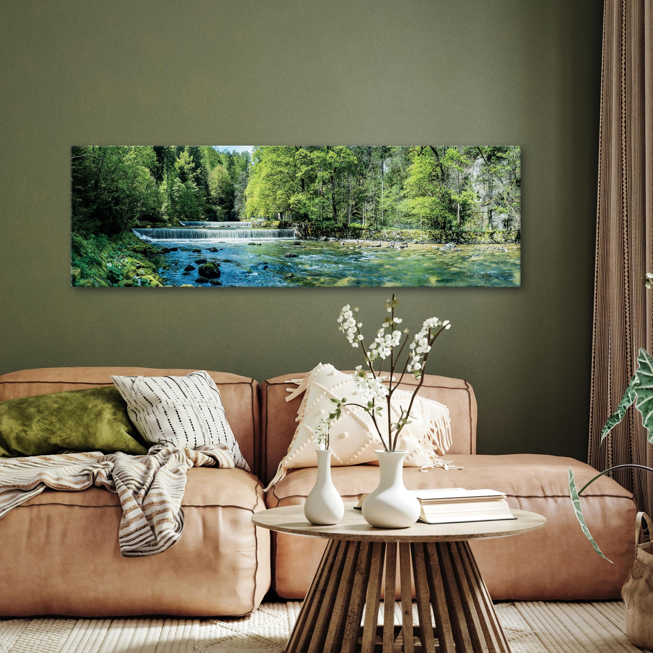 WallArena Stampe su tela 145x45 cm | Paesaggio, stampa su tela, immagine su tela, dimensioni: 100x75 cm (LxA) - un pezzo su tela. Tela
