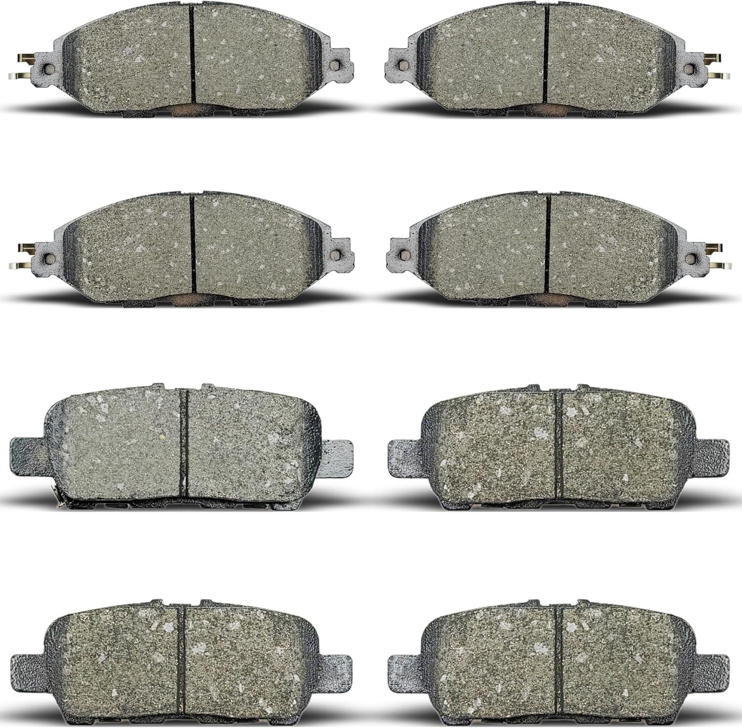 Front Rear Brake Pads Compatible with 2013-2017 Nissan Pathfinder,for 2014-2017 Infiniti QX60,for 2013 Infiniti JX35 (D1415 D1649)