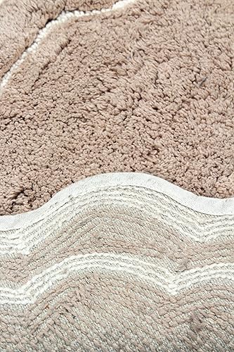 Miniatura 8 de Home Weavers - Tapete de baño 100% algodón copetudo, supersuave y absorbente, lavable a máquina y apto para secadora