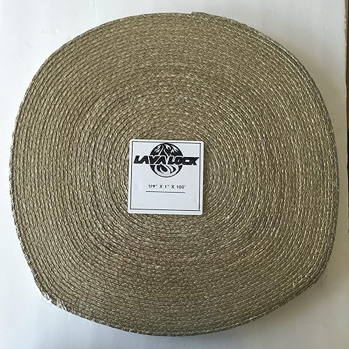Miniatura 2 de LavaLock Junta de cámara de fuego de estufa de 1,500 grados, rollo de fibra de vidrio de vermiculita de 1 "x 18" x 100 pies