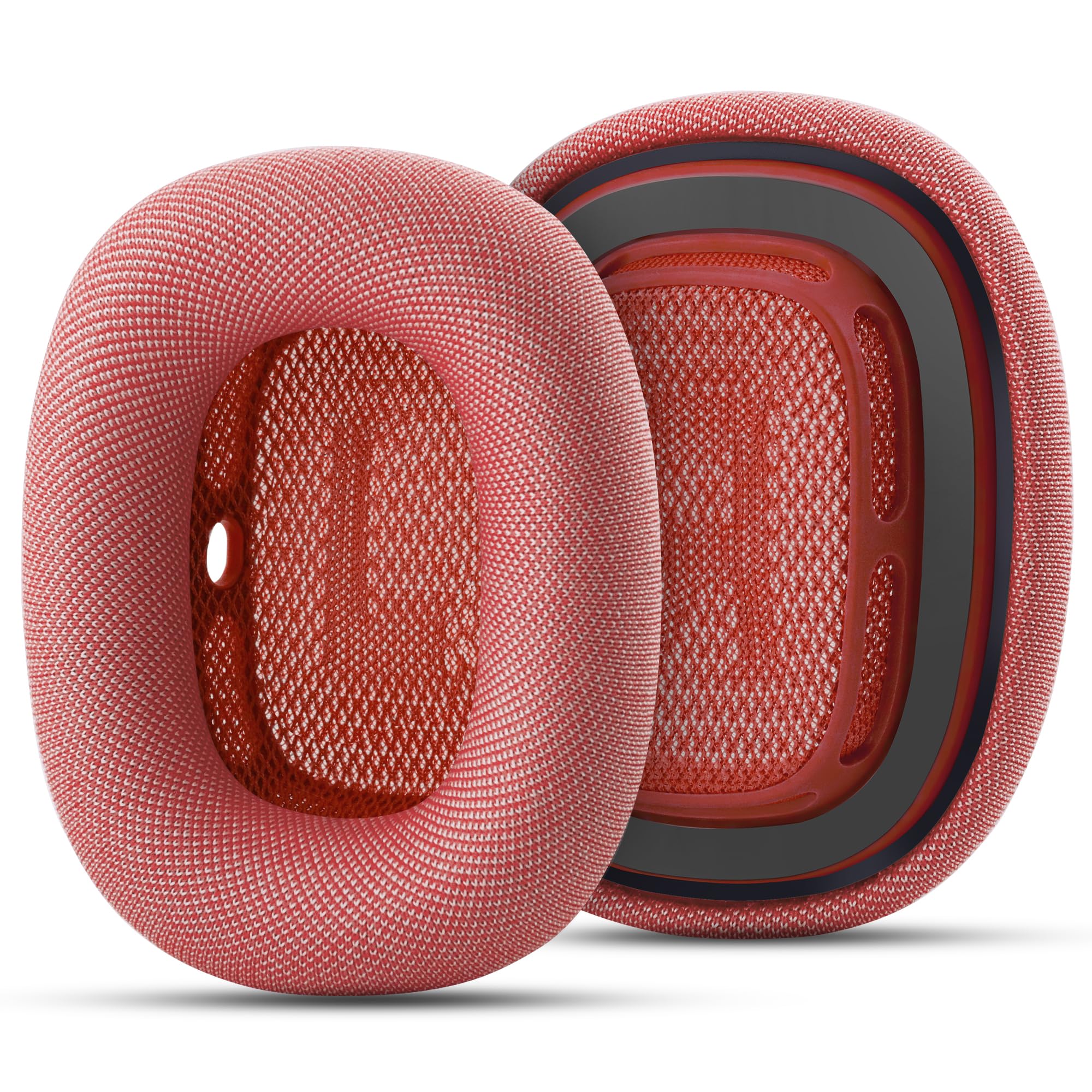 Replacement Ear Cushions for Apple AirPods Max 1 &amp; 2 Upgraded Memory Foam Pads with Durable Fabric,Sound Insulation and Noise Reduction,Strong Magnetic Fit,Sweat-Resistant, Breathable Comfor(Pink)