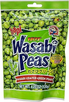 HAPI Hapi Hot Wasabi Peas 4.23 Oz Bag : Amazon.co.uk: Grocery