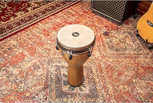 Miniatura 57 de Meinl Percussion Tambor de mano Jumbo Djembe con tono de bajo profundo, no fabricado en China, carcasa sintética y cabeza, garantía de 2 años Día