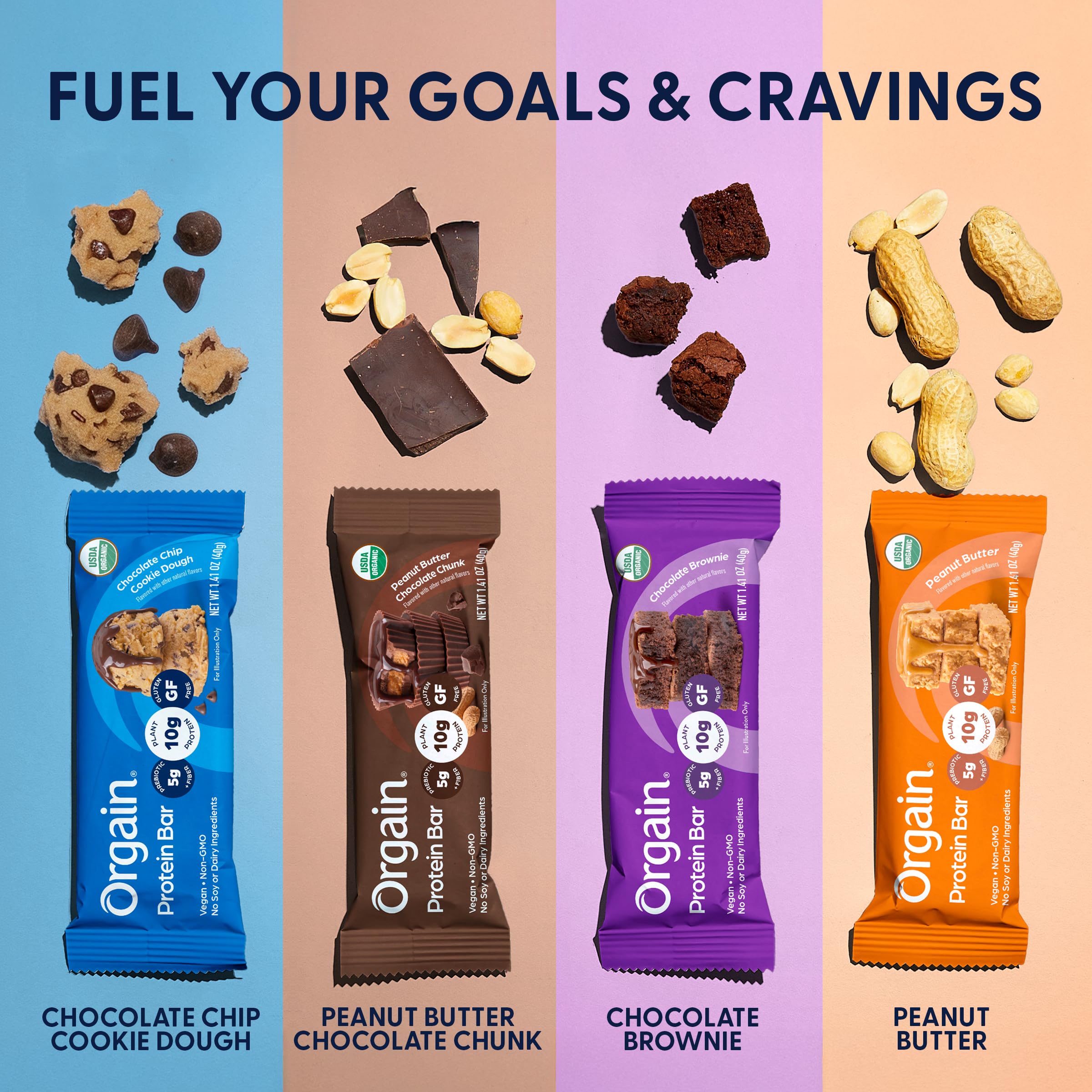 Orgain Organic Vegan 10g Protein Bars, Chocolate Brownie, 12 Pk — Amazon image 8