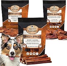 BRUTUS & BARNABY Bully Sticks + Pig Ears + Sweet Potato Slices