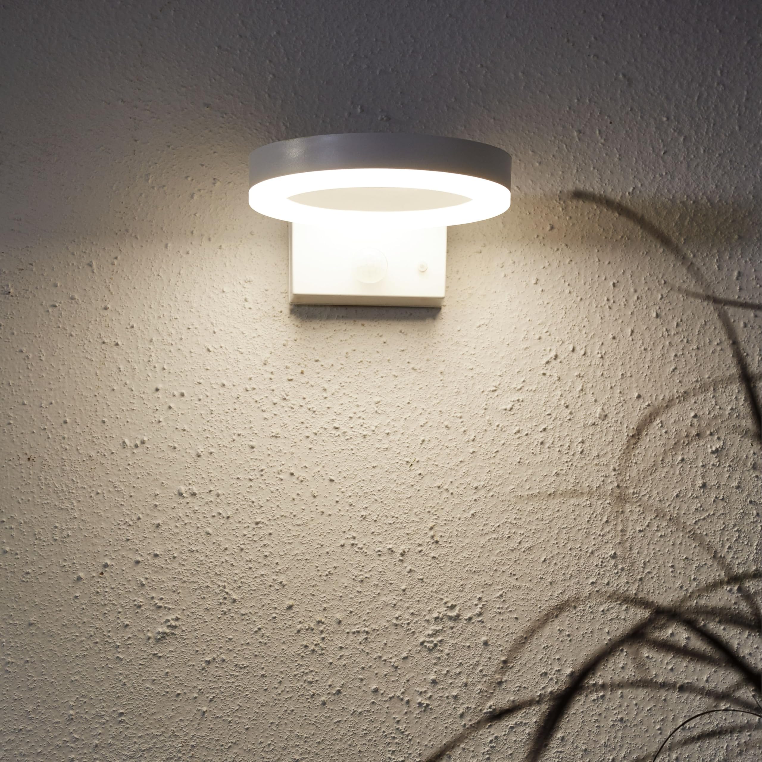 Star Applique murale solaire Vidi - Blanc - Environ 16 x 7 cm