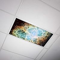 Vista 17 de Cubierta de luz fluorescente para luces de techo de aula, inserto de película retroiluminada de alta calidad, 2 x 4 (22.38 x 46.5 pulgadas)