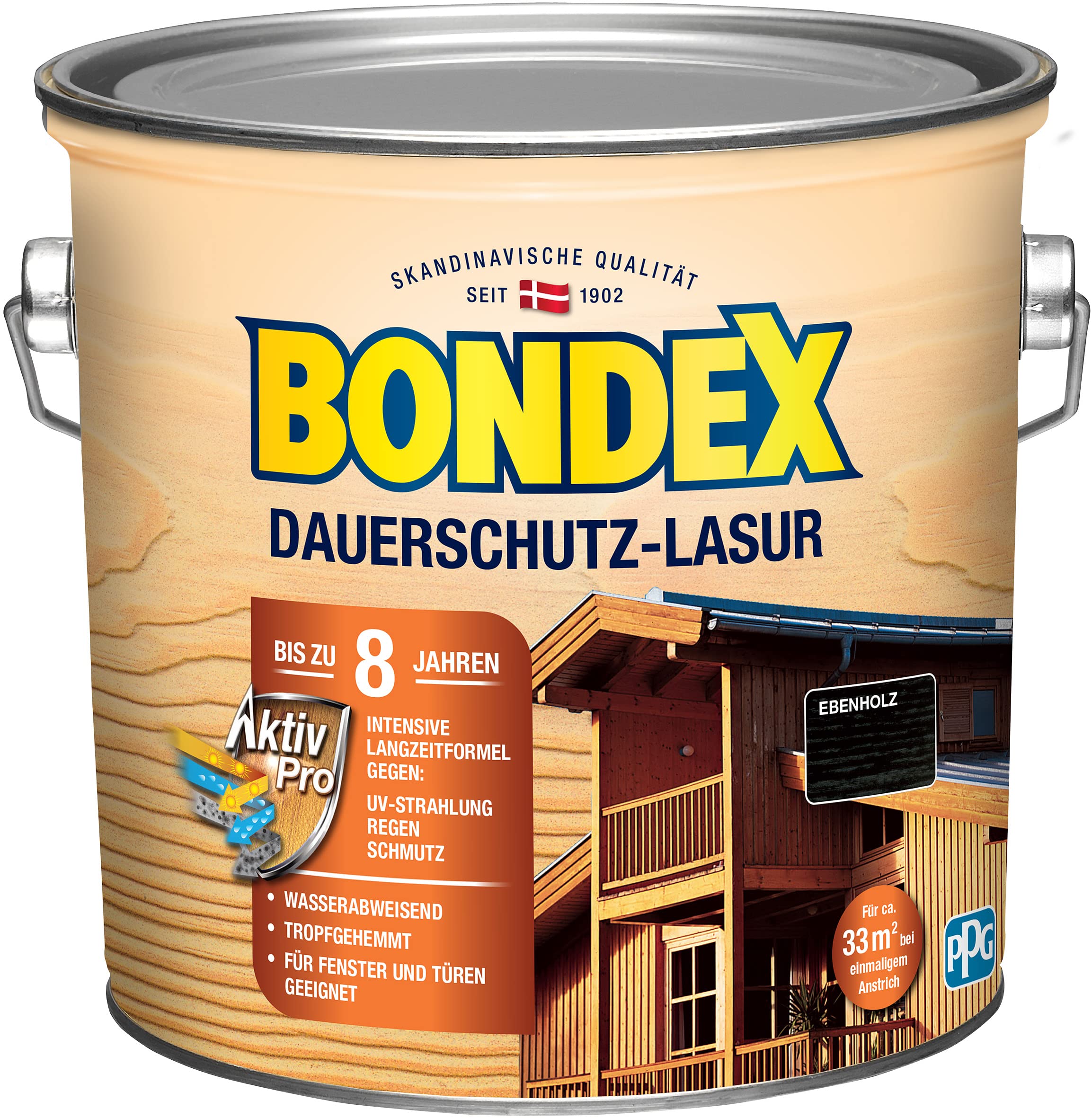 Lasure Haute Protection V33 Les Couleurs 8 ans Gris Anthracite pas cher