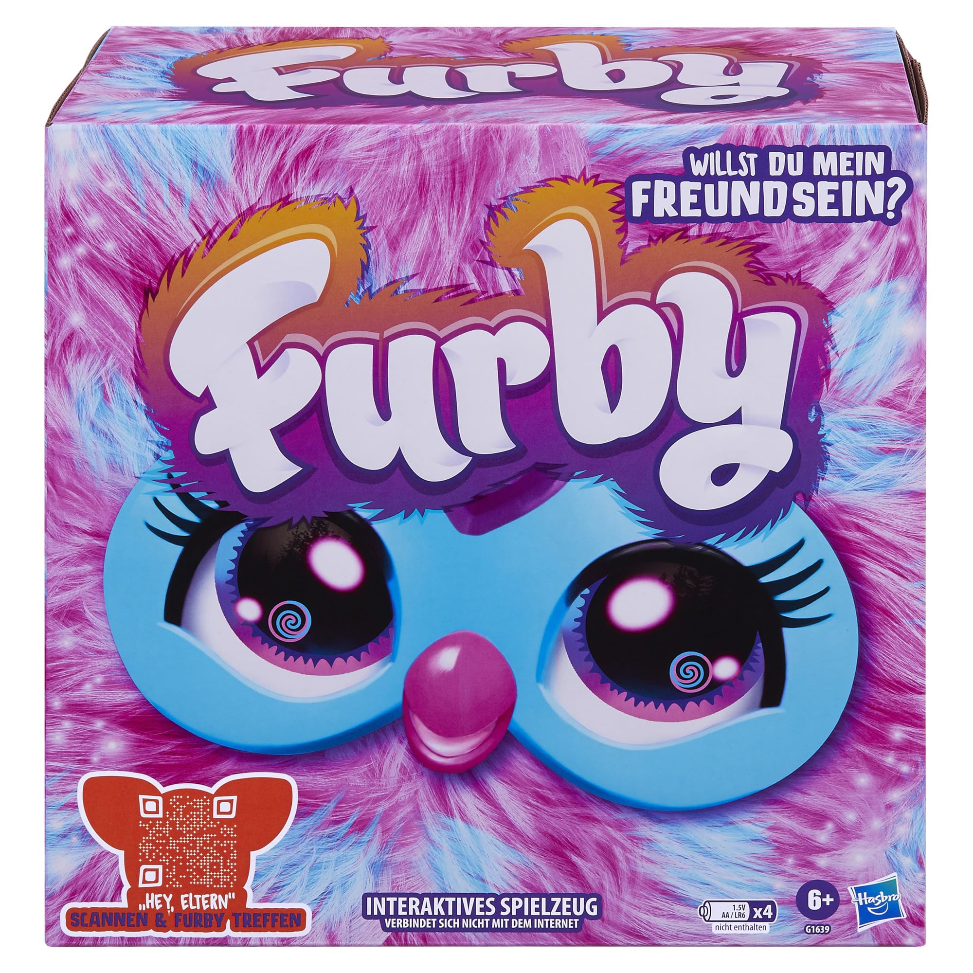 Furby (Peluche Interactivo Rosa – Habla alemán y furbiano, responde a la Voz, Baila y Brilla, 5 Modos de Juego, 600 reacciones – Juguete electrónico a Partir de 6 años