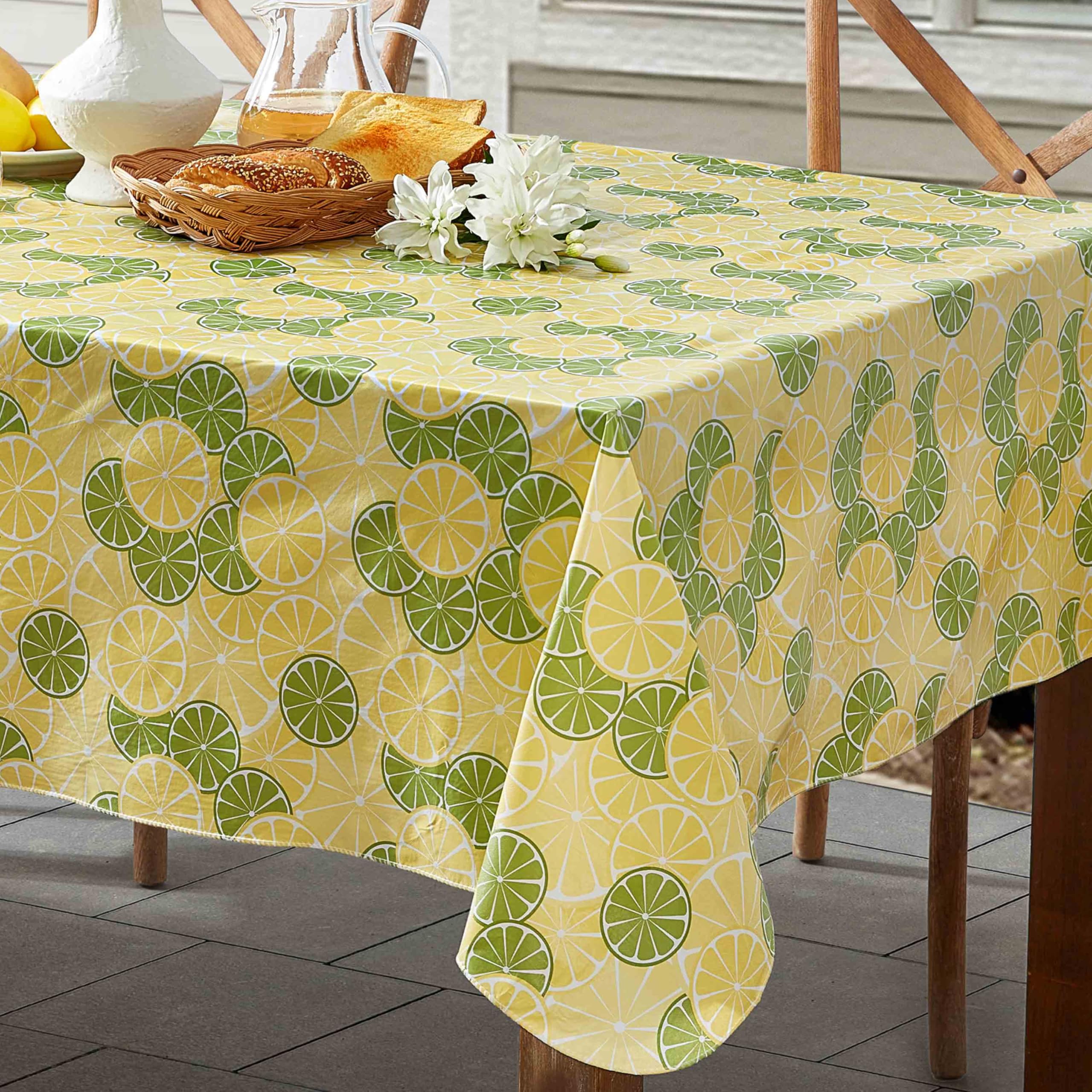kaze to mori grow table（ネオンイエロー) Amazon.com: Newbridge Yellow Lemons and Green Limes 52 x 70 Inch