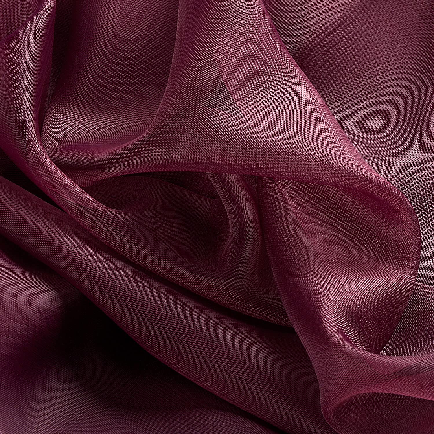 Ruthy's Textile Plum Sheer Curtains 