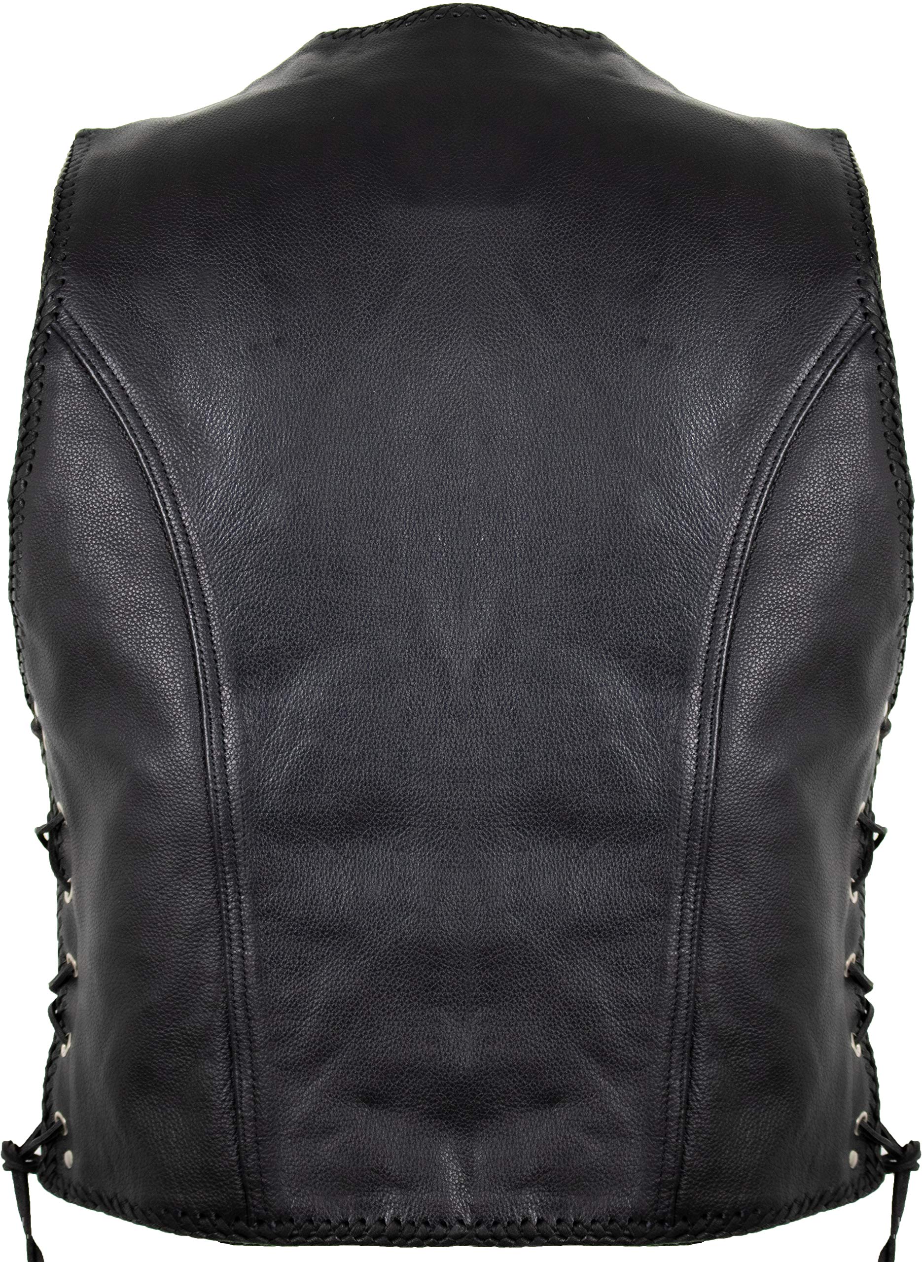 MDM Gilet in pelle senza chiusure