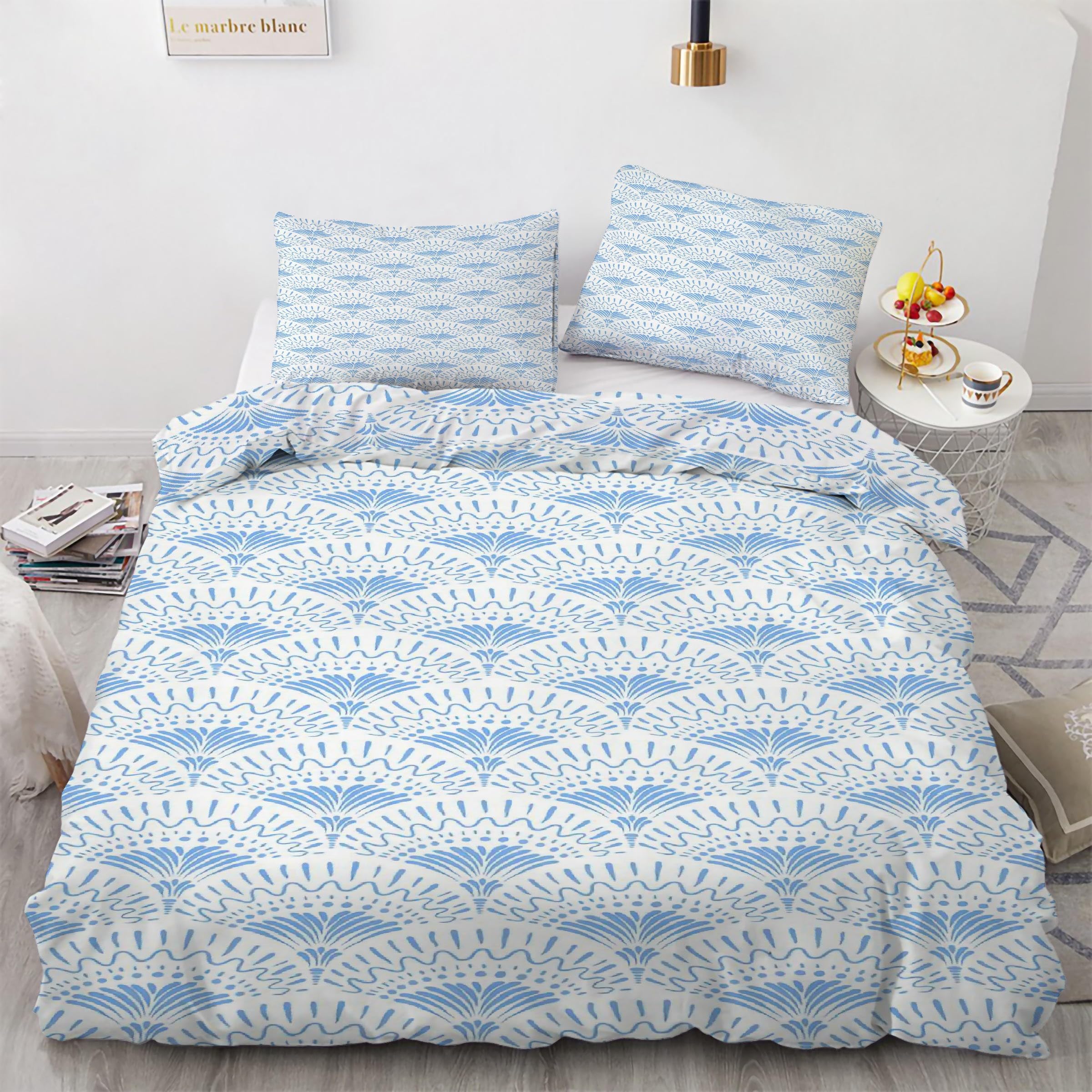 Parure de lit 90x190 bleue douce pour apaiser vos nuits et retrouver le sommeil