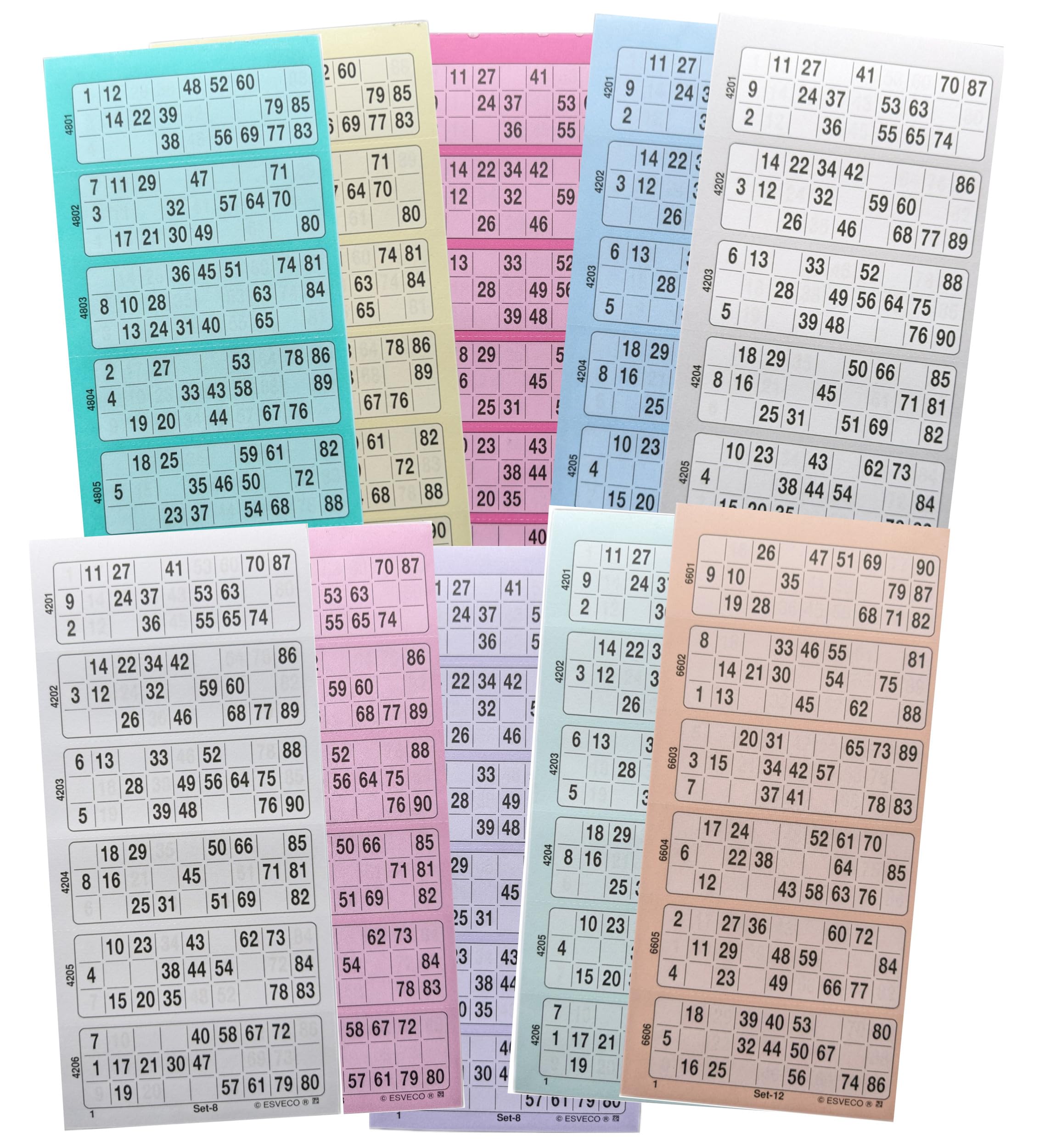 Bingoticket-Block | 10 x Blöcke = 6.000 Tickets | System 15 aus 90 | 10