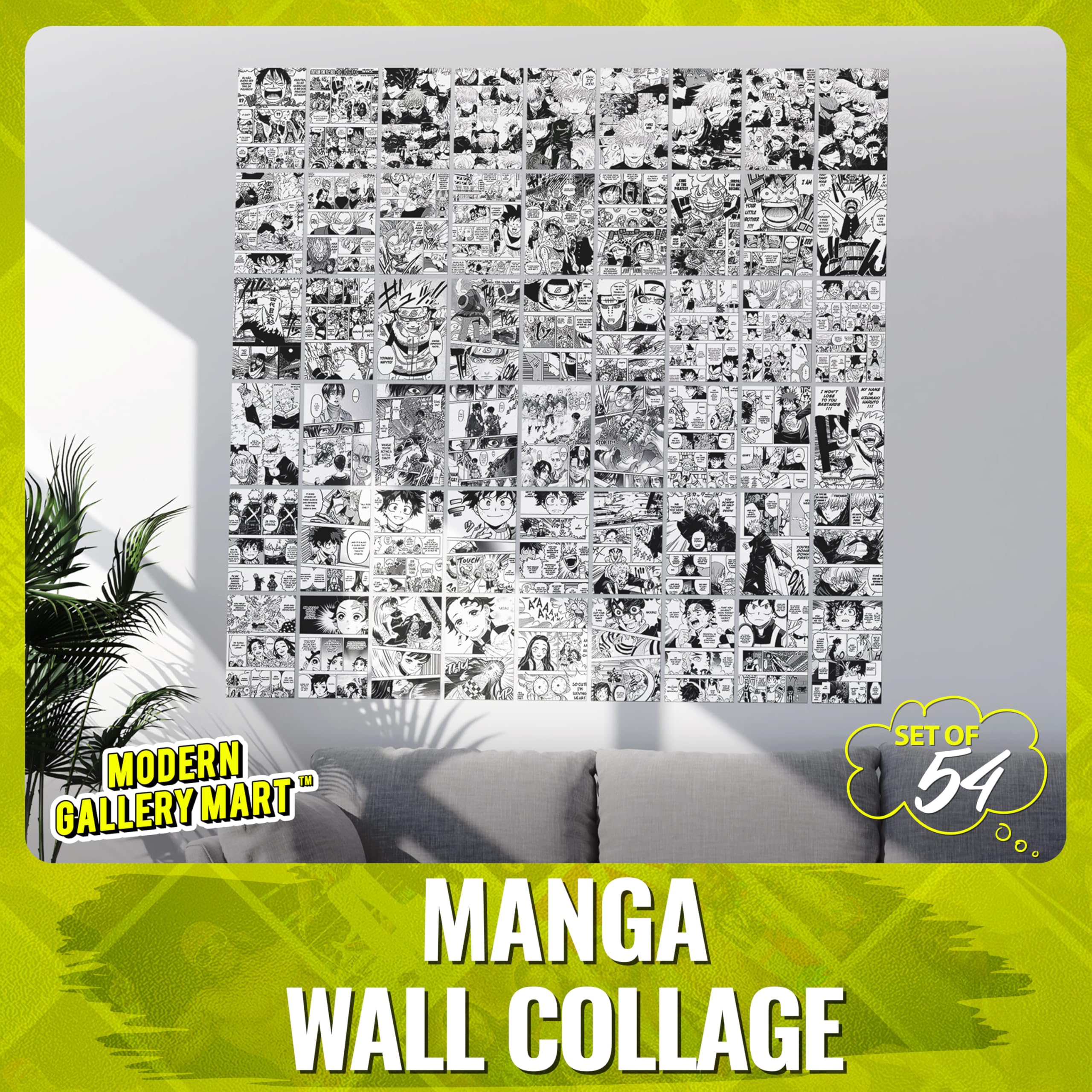 Anime Wall Collage Kit - 54 Posters Included -2 Anime Wall Collage Kit - 54 Posters Included -2