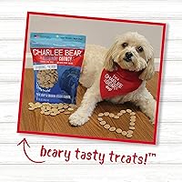 Vista 40 de Charlee Bear - Premios Original Crunch naturales para perro, hecho en los Estados Unidos, golosinas bajas en calorías para entrenar o premiar.