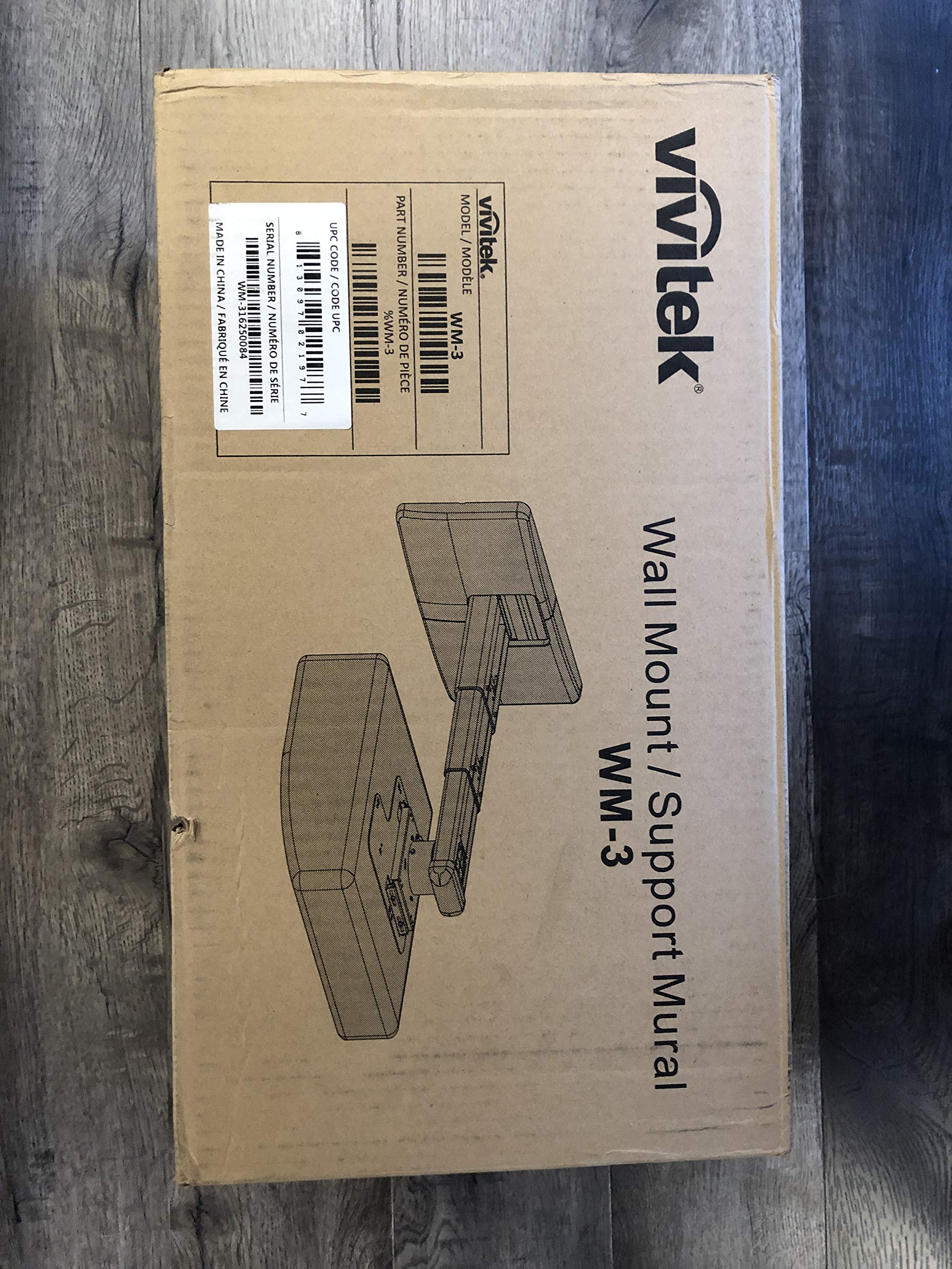 VivitekWM-3 Wall Mount for Lamp-Based UST Projectors (HDMI, LCD)