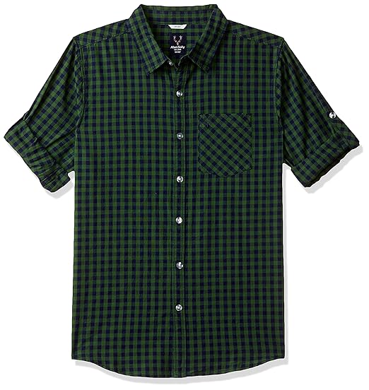 Allen Solly Junior Boys Checkered Regular fit Shirt