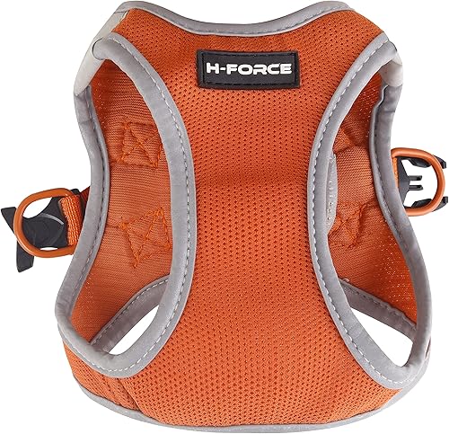 Miniatura 1 de H Force Arnés para perro, de malla suave y transpirable, arnés reflectante ajustable para mascotas, para perros pequeños y medianos, fácil control