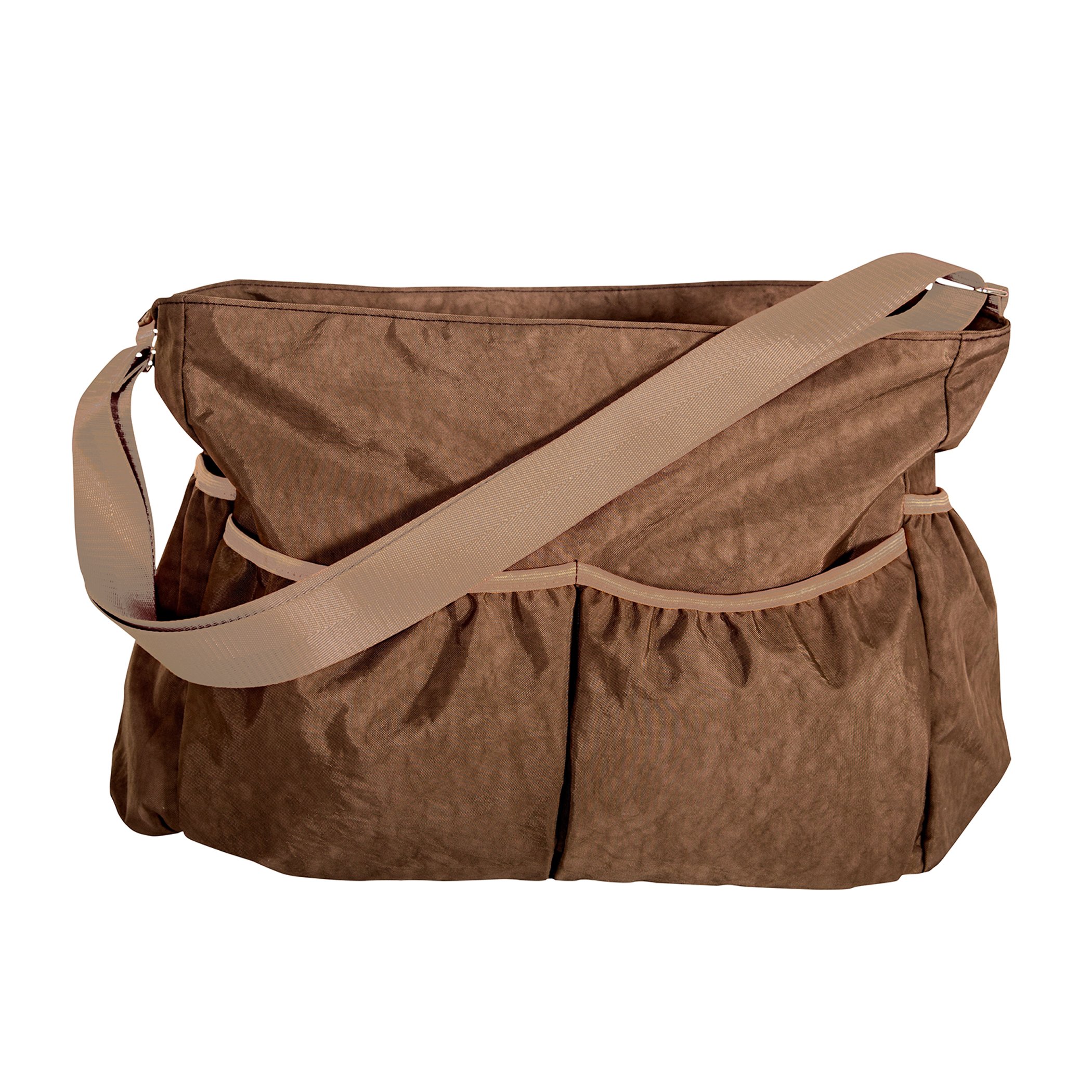 Trend Lab Brown Crinkle Tote Diaper Bag, Brown