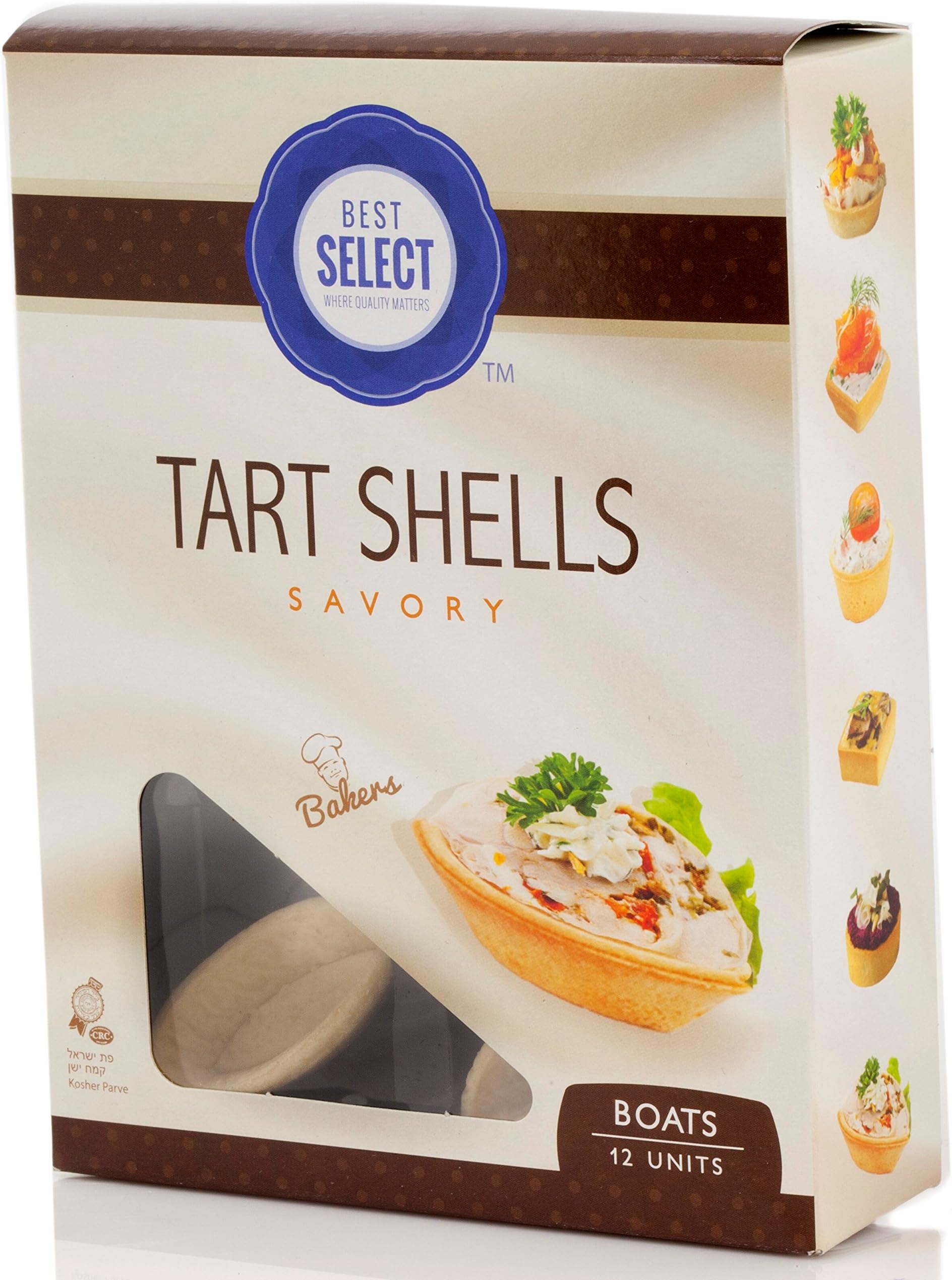 Best Select Tart Shells,Certified Kosher ,(3 Packs) (savory)