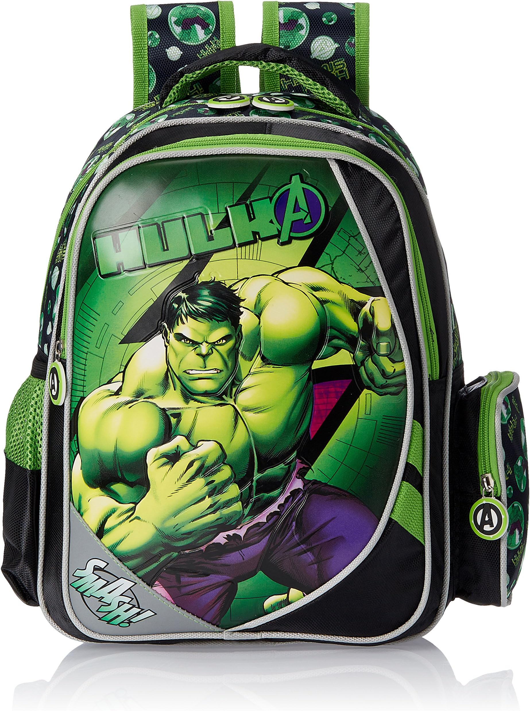 Hulk Black and Green Children's Backpack (Age Group :3-5 yrs)