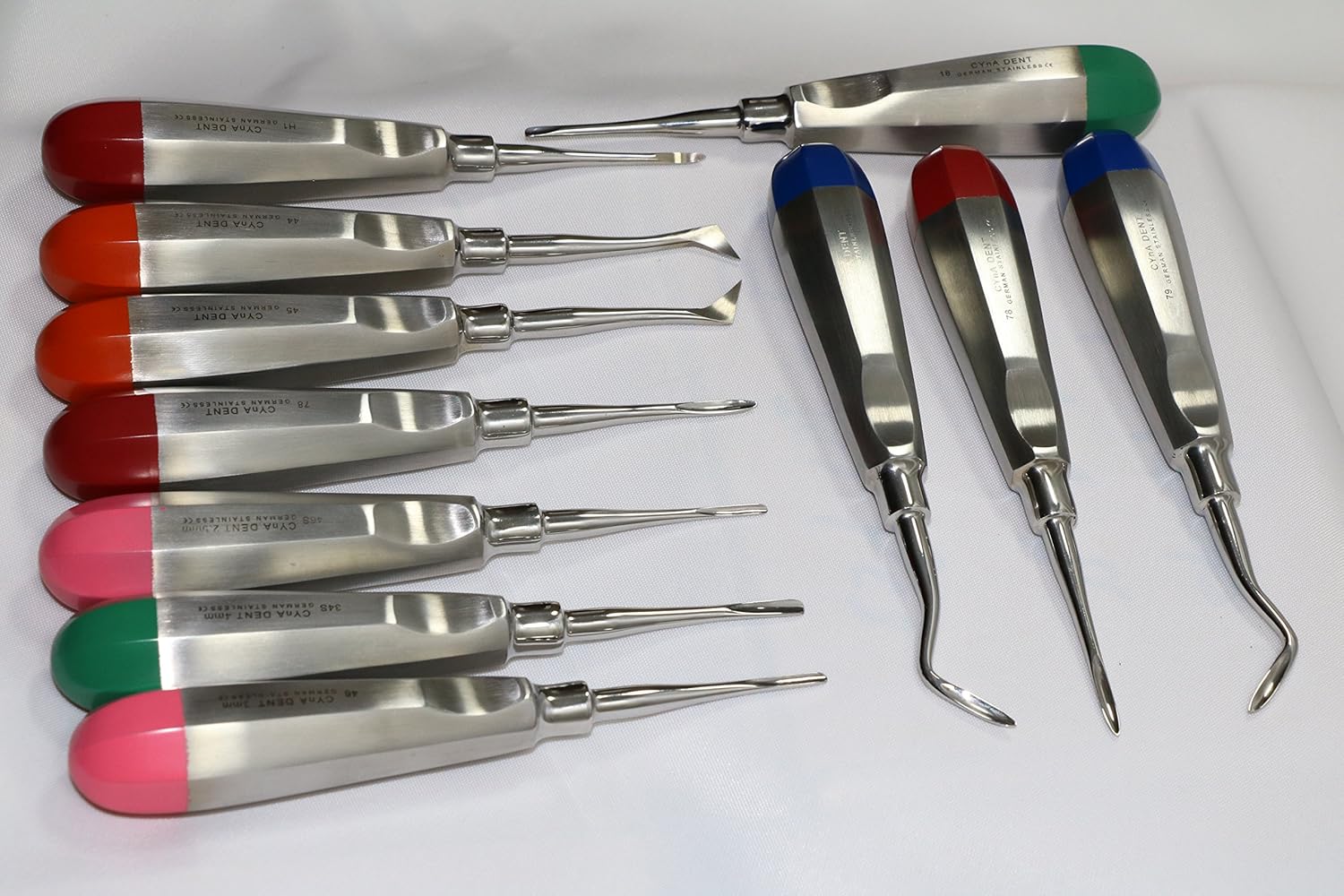 New German 11 EA Dental Elevators Extraction EXTRACTING Dental Instruments : Industrial & Scientific